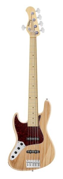 Sadowsky MetroLine 22-Fret Will Lee Artist Line Bass, Swamp Ash Body, Maple Fingerboard, 5-String, Lefthand - Natural Transparent High Polish