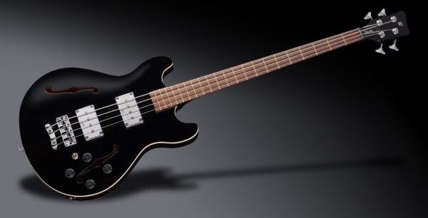 Warwick Teambuilt Pro Series Star Bass, 4-String - Solid Black High Polish