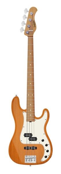 Sadowsky MasterBuilt 21-Fret Hybrid P/J Bass, Swamp Ash Body, Roasted Maple Fingerboard, 4-String - Honey Violin Transparent Satin