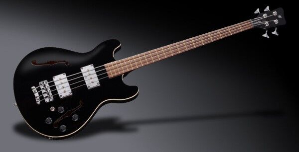 Warwick Teambuilt Pro Series Star Bass, 4-String - Solid Black High Polish