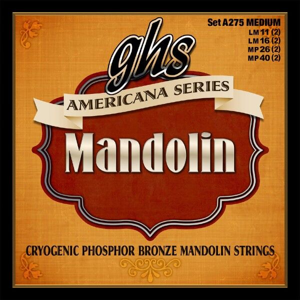 GHS Americana Series - A275 - Mandolin String Set, Medium, .011-.040