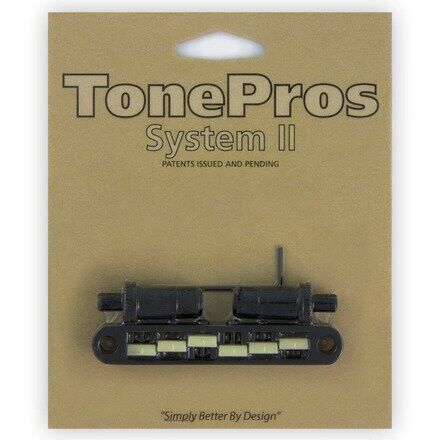 TonePros TPFG - Metric Tune-O-Matic Bridge with 'G Formula' Saddles (Large Posts / Notched Saddles)