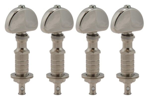 Grover 115N Perma Tension Banjo Pegs with Metal Button - 4 pcs. - Nickel