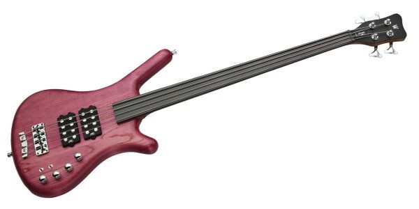 Warwick Teambuilt Pro Series Corvette $$, Fretless, 4-String - French Violet Transparent Satin