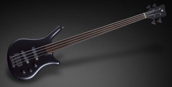 Warwick Custom Shop Thumb NT, 4-String, Fretless - Solid Black Satin - 17-3587