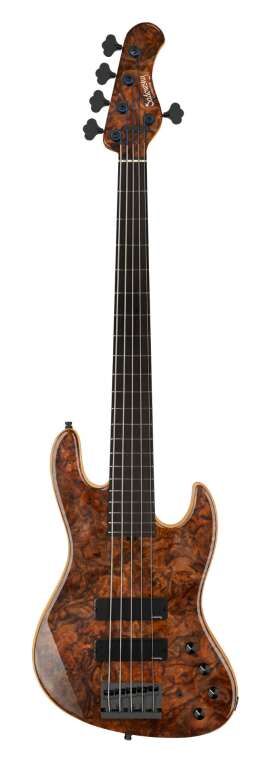 Sadowsky Custom Shop 21-Fret Standard J/J Bass, 5-String - Bora Blue Burst  Transparent High Polish - 21-04222