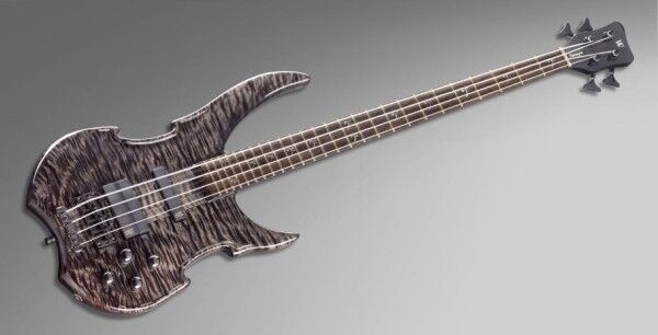 Warwick Masterbuilt Vampyre, 4-String - Nirvana Black Transparent High Polish