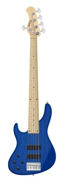 Sadowsky MetroLine 24-Fret Modern Bass, Swamp Ash Body, Maple Fingerboard, 5-String, Lefthand - Ocean Blue Transparent Satin