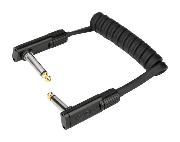 RockBoard Black Coiled Series Flat Patch Cables