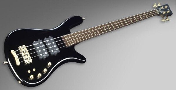 Warwick Masterbuilt Streamer $$, 4-String - Solid Black High Polish