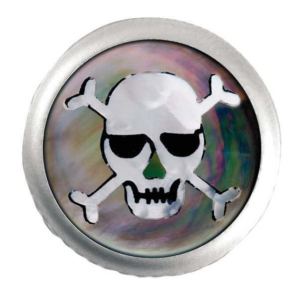 Framus & Warwick - Stacked Potentiometer Dome Knobs, Skull Inlay