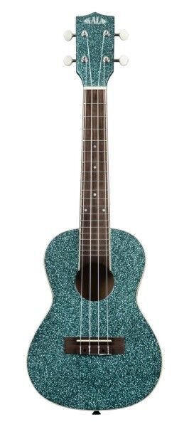 KALA KA-SPRK-AQUA - Sparkle Series Rhapsody In Blue Concert Ukulele, with Bag (UB-C)