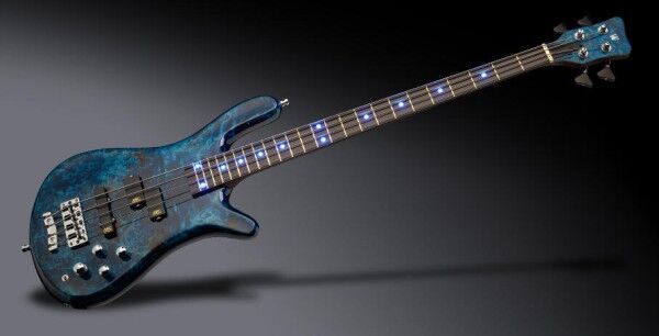 Warwick Custom Shop Streamer LX, 4-String - Dark Blue Transparent High  Polish - 21-4202