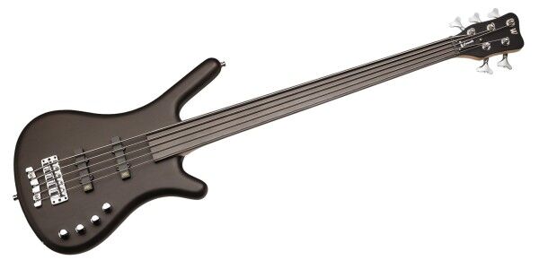 Warwick RockBass Corvette Basic, 5-String, Fretless - Nirvana Black Transparent Satin