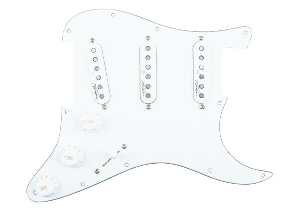 Seymour Duncan Jimi Hendrix Signature Loaded Pickguard, Voodoo Style - White