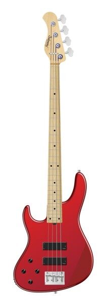 Sadowsky MetroLine 24-Fret Modern Bass, Swamp Ash Body, Maple Fingerboard, 4-String, Lefthand - Solid Candy Apple Red Metallic High Polish