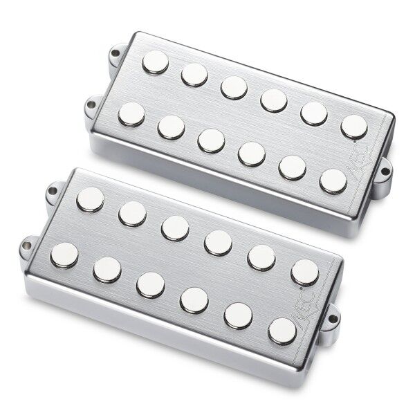 MEC Passive MM-Style Bass Pickup Set, Metal Cover, 6-String
