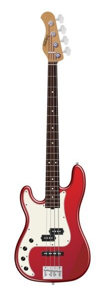 Sadowsky MasterBuilt 21-Fret Hybrid P/J Bass, Red Alder Body, Morado Fingerboard, 4-String, Lefthand - Solid Candy Apple Red Metallic High Polish