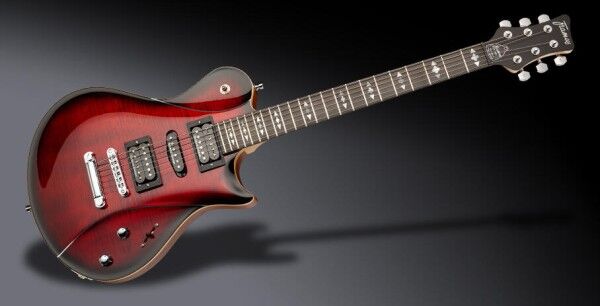 Framus Teambuilt Pro Series Panthera II Studio Supreme - Burgundy Blackburst Transparent High Polish / Satin Side and Back