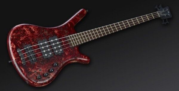 Warwick Custom Shop Corvette $$, 4-String - Stone Bleached Red Transparent Satin - 13-2378