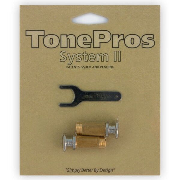 TonePros SPRS2 - Standard Brass Locking Studs (P-Style)
