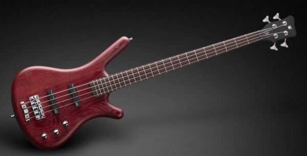 Warwick Teambuilt Pro Series Corvette Ash, 4-String - Burgundy Red Transparent Satin