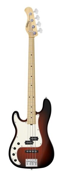 Sadowsky MetroLine 21-Fret Hybrid P/J Bass, Swamp Ash Body, Maple Fingerboard, 4-String, Lefthand - Almond Sunburst Transparent Satin