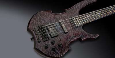 Warwick Custom Shop Vampyre, 5-String - Midnight Blue Transparent High  Polish - 21-4191