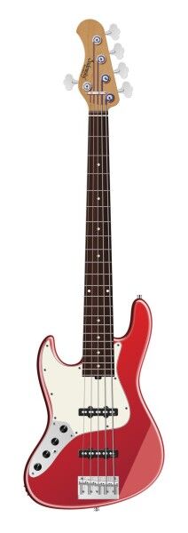 Sadowsky MasterBuilt 22-Fret Will Lee Artist Line, Red Alder Body, Morado Fingerboard, 5-String, Lefthand - Solid Dakota Red High Polish