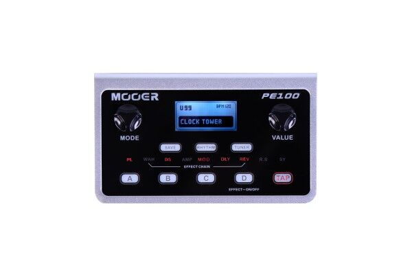 Mooer PE 100 Portable Guitar Effects with power adapter
