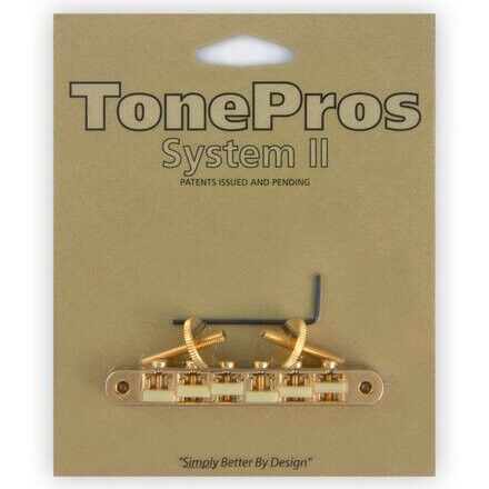 TonePros AVR2G - Tune-O-Matic Bridge with 'G Formula' Saddles (Vintage ABR-1 Replacement)