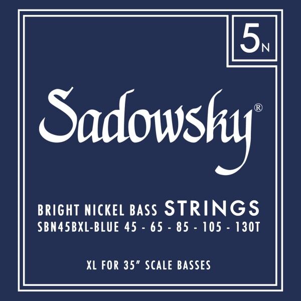 Sadowsky Blue Label Bass String Set, Nickel - 5-String