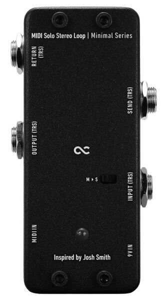 One Control Minimal Series MIDI Solo Stereo Loop - True Bypass Looper