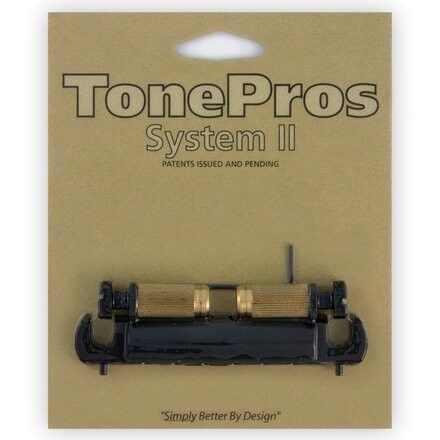 TonePros VTNA - Vintage Style Aluminum Wraparound Tailpiece with SS1 Locking Studs (USA G-Style)