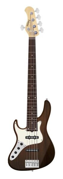 Sadowsky MetroLine 24-Fret Vintage J/J Bass, Red Alder Body, Morado Fingerboard, 5-String, Lefthand - Antique Tobacco Transparent Satin