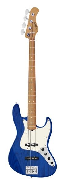 Sadowsky MasterBuilt 20-Fret Ultra Vintage J/J Bass, Swamp Ash Body, Roasted Maple Fingerboard, 4-String - Ocean Blue Transparent Satin