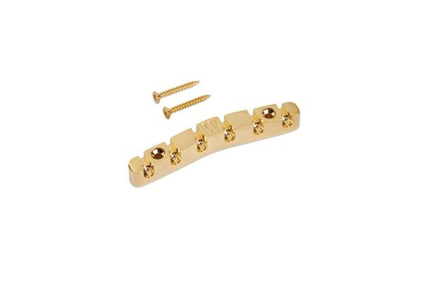 Warwick Tailpiece, 6-string, Broad Neck / Gold