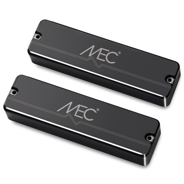 MEC Active Soapbar Humbucker Bass Pickup Set, Metal Cover, 6-String