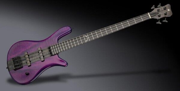 Warwick Custom Shop Robert Trujillo Signature, 4-String - Ultra Violet Transparent High Polish / Nirvana Black Center - 19-4053