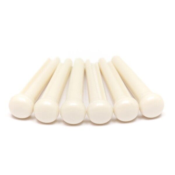 TUSQ LP-1100-60 - Traditional Style Bridge Pins, White, no Inlay - Luthier's Pack, 60 pcs.