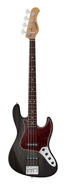 Sadowsky MasterBuilt 20-Fret Ultra Vintage J/J Bass, Red Alder Body, Morado Fingerboard, 4-String - Nirvana Black Transparent Satin
