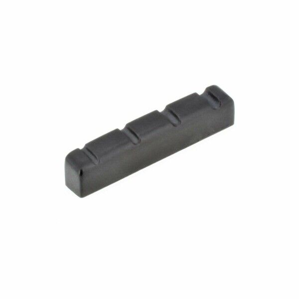 Black TUSQ XL PT-1242-00 - Slotted Bass Nut, 4-String (42 x 6 mm) - Electric, Rounded, Flat