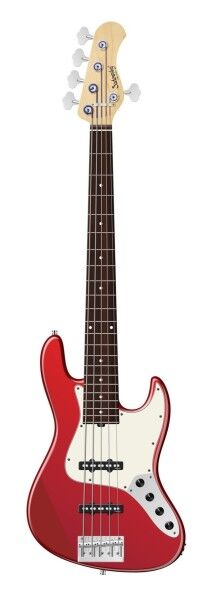 Sadowsky MetroLine 22-Fret Will Lee Artist Line Bass, Swamp Ash Body, Maple Fingerboard, 5-String - Solid Candy Apple Red Metallic High Polish
