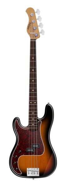 Sadowsky MasterBuilt 20-Fret Ultra Vintage P Bass, Red Alder Body, Morado Fingerboard, 4-String, Lefthand - '59 Burst Transparent High Polish