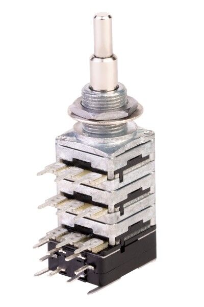 MEC Stereo + Mono Stacked Potentiometers with Push/Pull Function