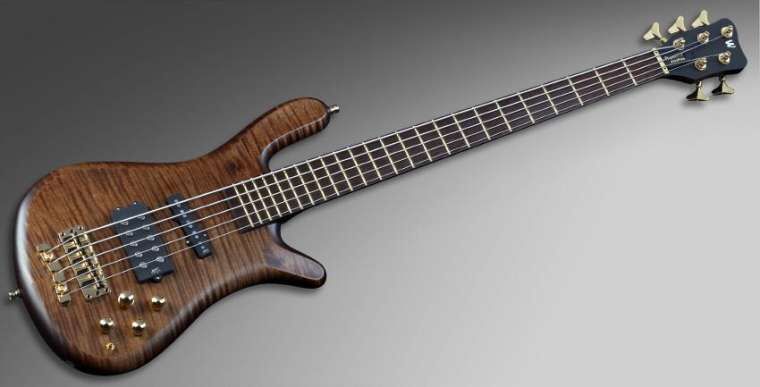 Warwick Masterbuilt Streamer Jazzman, 5-String - Honey