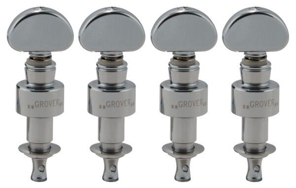 Grover 119 Series - Geared Banjo Pegs with Metal Button - 4 pcs.