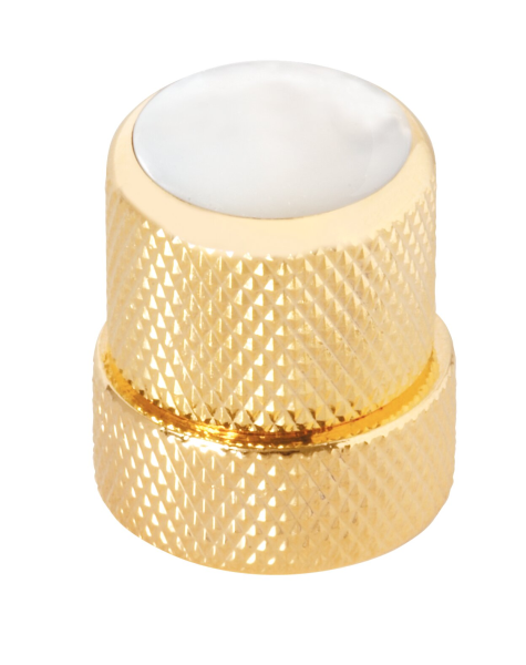 Framus & Warwick - Stacked Potentiometer Dome Knobs, White Perloid Cap