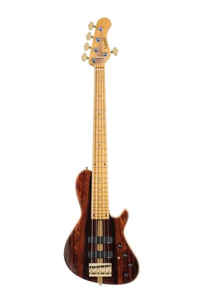 Sadowsky Custom Shop 24-Fret Single Cut Bass, 5-String - Natural Transparent Satin - 25-4471