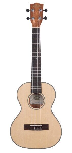 KALA KA-SSTU-T - Solid Spruce Travel Tenor Ukulele, with Bag